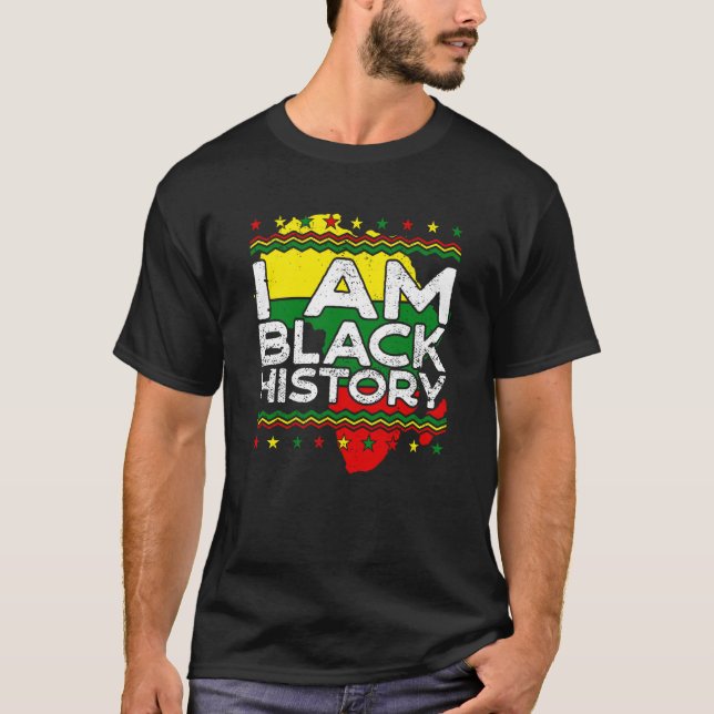 I Am Black History Black History Month Men Boys Wo T-Shirt (Front)