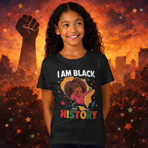 I Am Black History – Confident Youth Empowerment  T-Shirt