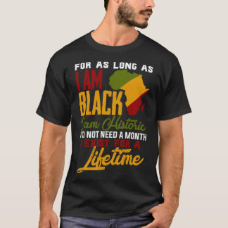 I Am Black History Cool Lifetime Pride T-Shirt
