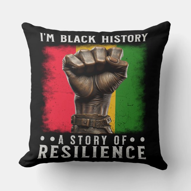 I AM BLACK HISTORY CUSHION (Front)