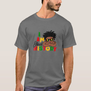 I Am Black History For Kids Boys Black History Mon T-Shirt