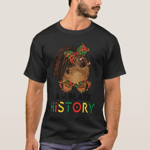 I Am Black History  for Kids Girls Black History M T-Shirt