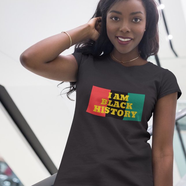 I Am Black History in Gold Font T-Shirt (Creator Uploaded)
