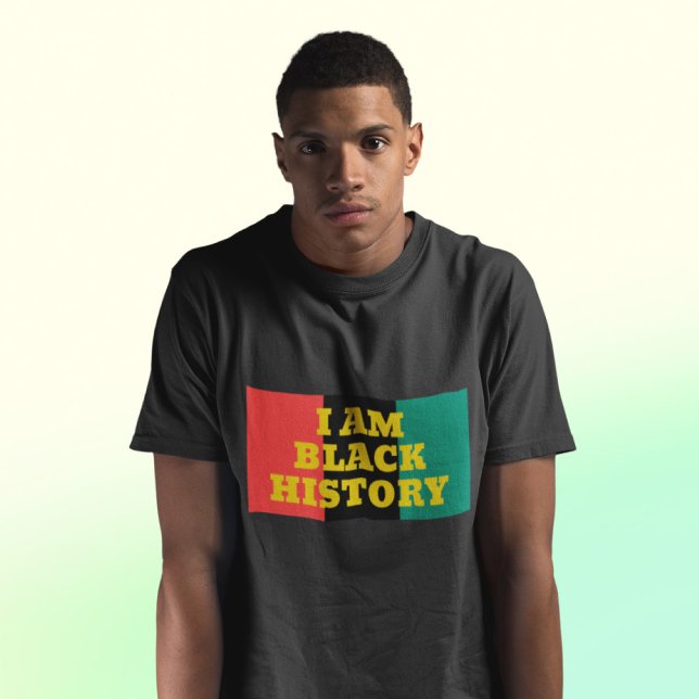 I Am Black History in Gold Font T-Shirt (Creator Uploaded)
