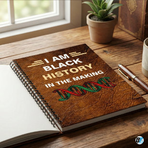 I Am Black History In The Making DNA Heritage Notebook