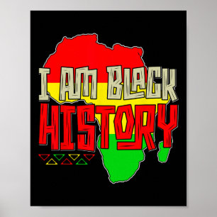 I Am Black History Kids Boys Black History Month M Poster