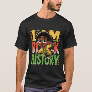 I Am Black History Kids Boys Black History Month  T-Shirt