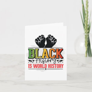 I Am Black History Melanin Men Women Kids Premium Card