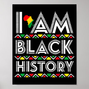I Am Black History Month Africa Aboriginal Art Afr Poster
