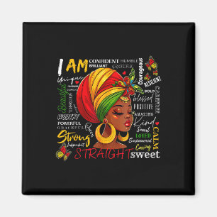 I Am Black History Month African American For Wome Magnet