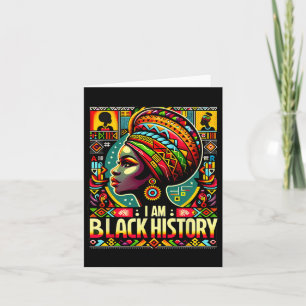 I Am Black History Month African American Pride 1 Card