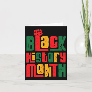 I Am Black History Month African American Pride Ce Card