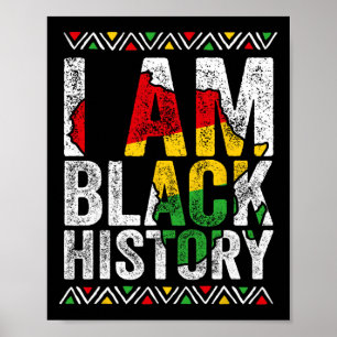 I Am Black History Month African American Pride Ce Poster