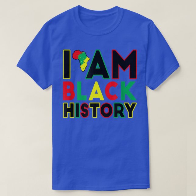 I Am Black History Month African American Pride Ce T-Shirt (Design Front)