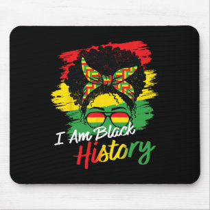 I Am Black History Month African Girls Women  Mouse Pad