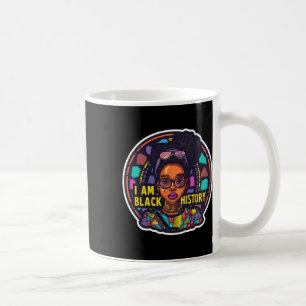 I Am Black History Month African Pride Black Fist  Coffee Mug