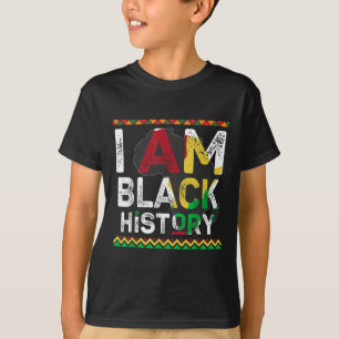 I Am Black History Month African Pride Design T-Shirt