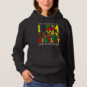I Am Black History Month Afro African Pride Men Wo Hoodie