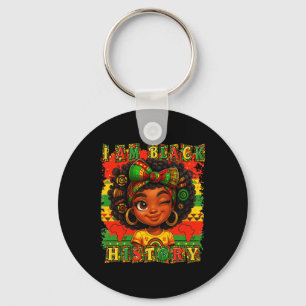 I Am Black History Month Black Pride African Ameri Key Ring