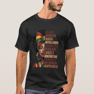 I Am Black History Month Coquette Bow African Amer T-Shirt