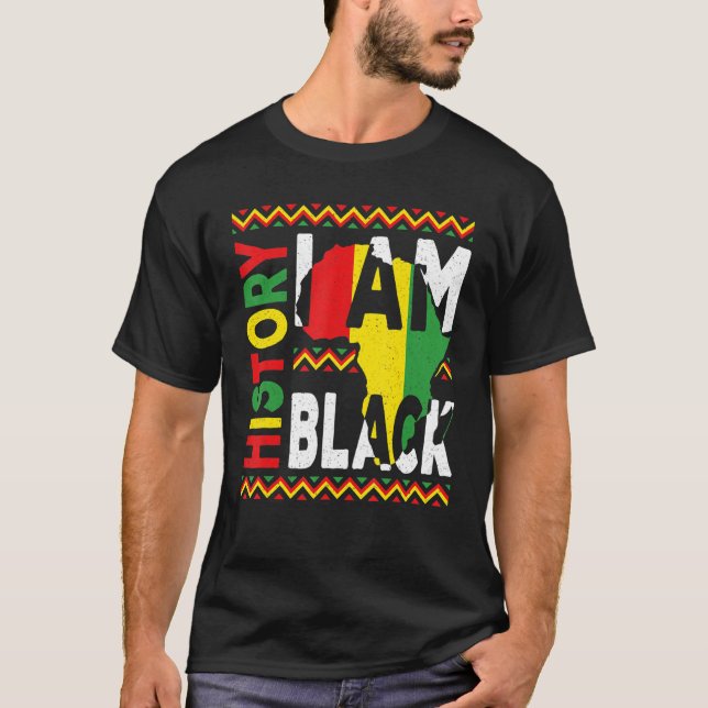 I Am Black History Month Melanin Pride African Ame T-Shirt (Front)