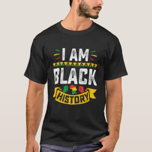 I Am Black History Month Power Fist Africa Melanin T-Shirt