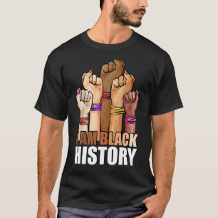 I Am Black History Month Rise Hand African America T-Shirt