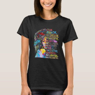 I Am Black History Month, Strong African Queen Gir T-Shirt