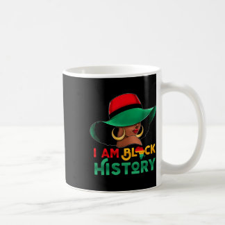 I Am Black History Month Women Girl Afro Black Que Coffee Mug