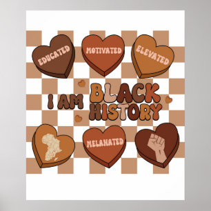 I am black history poster