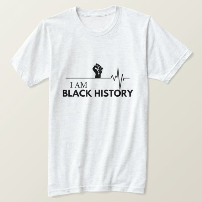 I Am Black History T-Shirt (Design Front)