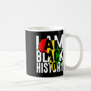 I Am Black History With Map Of Africa - Black Empo Coffee Mug