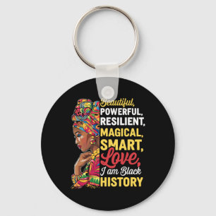I Am Black History Women Black History Month Celeb Key Ring