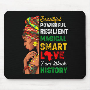 I Am Black History Women Black History Month Celeb Mouse Pad