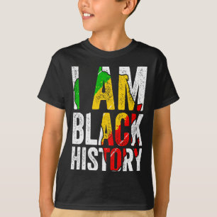 I Am Black History Women Men African American Gra T-Shirt