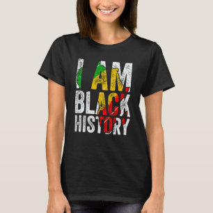 I Am Black History Women Men African American Grap T-Shirt
