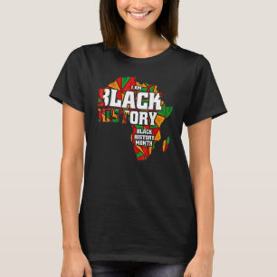I Am Black Woman Black History Month Educated Blac T-Shirt