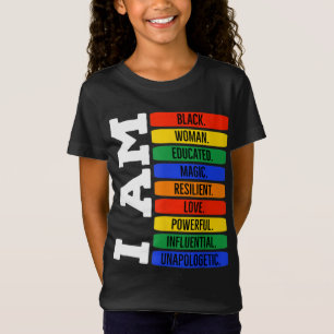 I Am Black Woman Queen - Black History Month Junet T-Shirt