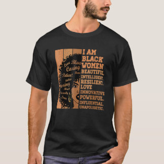 I Am Black Women Black History Month African Ameri T-Shirt