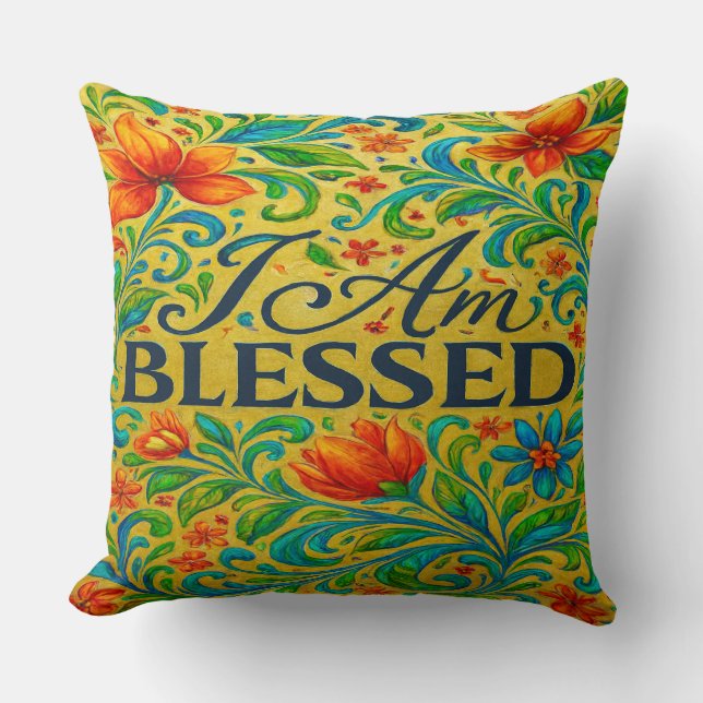 I Am Blessed  Cushion (Front)