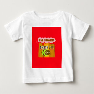 I Am Board, I Miss You Bee Art Print/Graphic Baby T-Shirt