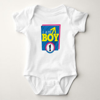 i am boy 1 baby bodysuit