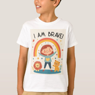 I Am Brave - Kids Affirmation T-Shirt