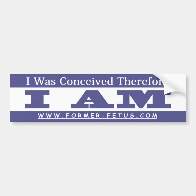 I AM Bumper Bumper Sticker (Front)