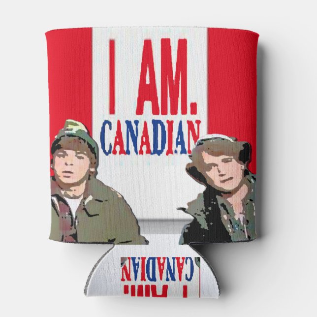 I AM Canadian - Bob & Doug Can Cooler (Back)