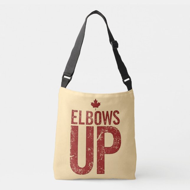 I Am Canadian – Patriotic Statement & Maple leaf Crossbody Bag (Front)