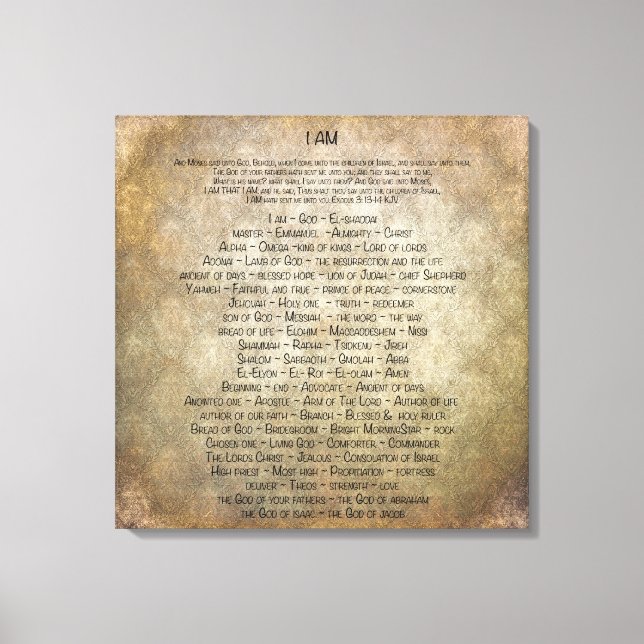 I am canvas print (Front)