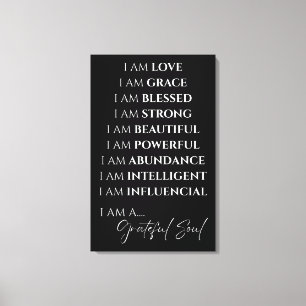 I AM Canvas Print