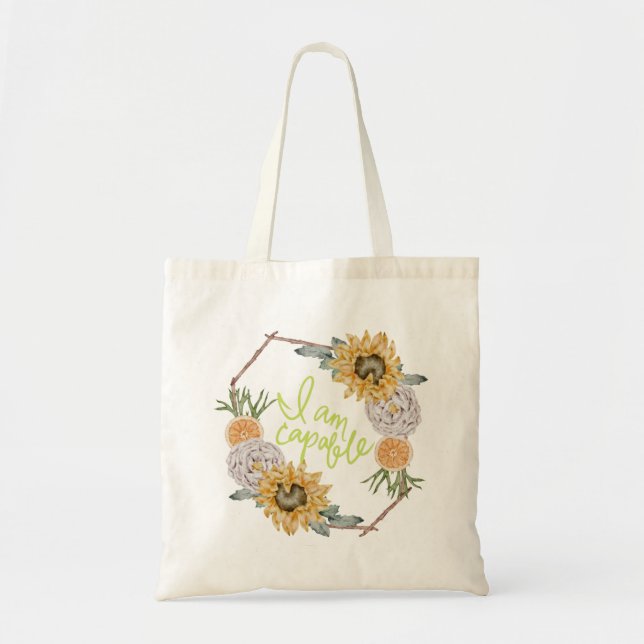 I am Capable Tote Bag (Front)