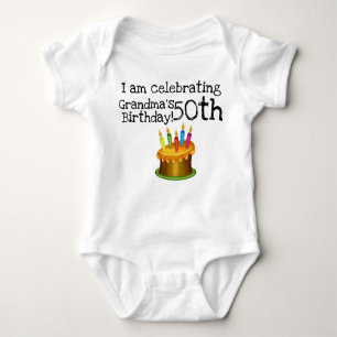 I am celebrating Grandma's 50th birthday Baby Bodysuit
